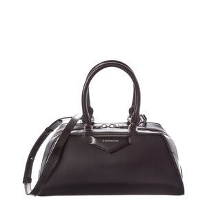 Givenchy Antigona East-West Small Leather Shoulder Bag, Black
